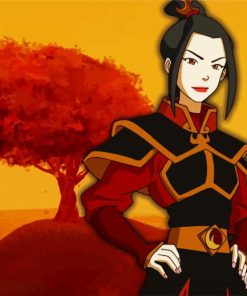 Azula Girl Character paint by numbers