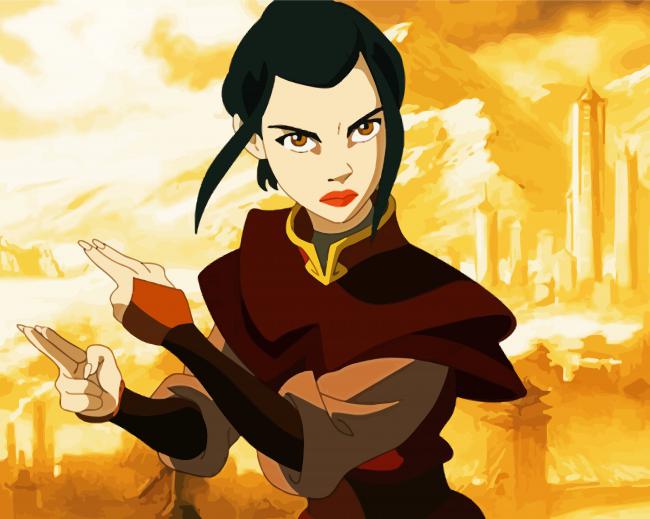 Azula From Avatar paint by numbers