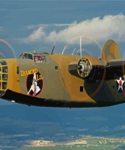 B 24 Liberator Bomber paint by numbers