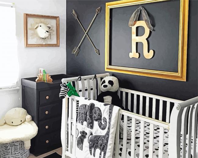 Baby Boy Nursery paint by number