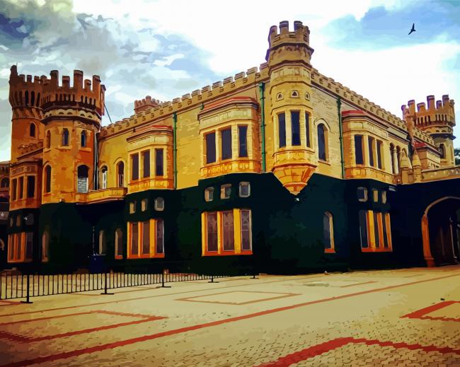 Bangalore Palace In Bengaluru India paint by number
