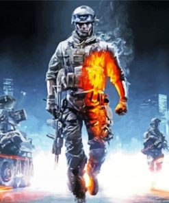 Battlefield Video Game paint by number