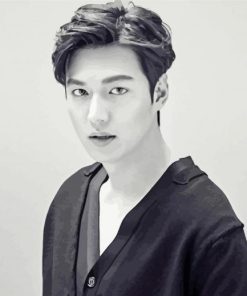 Black And White The Actor Lee Min Ho paint by number