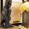Black Art Deco Cat paint by numbers