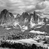 Black And white Italy Mountains paint by numbers