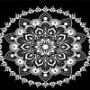 Black And White Mandala paint by numbers