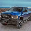 Blue Dodge Truck paint by number
