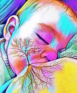 Breastfeeding Tree Of Life paint by numbers