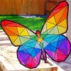 Butterfly Suncatcher paint by number