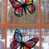 Butterflies Sun Catcher paint by numbers
