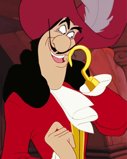 Captain Hook Animation paint by number