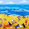 Cats On Beach Arts paint by numbers
