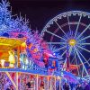 Christmas Fairground Rides paint by number