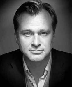 Christopher Nolan Black And White paint by number