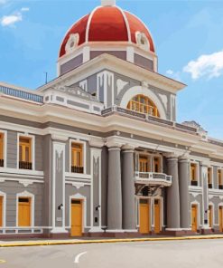 Cienfuegos Building In Cuba paint by numbers