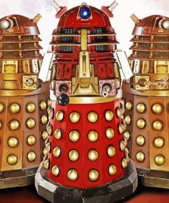 Classic Daleks paint by number