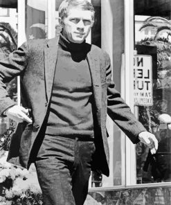 Classy Steve Mcqueen paint by number
