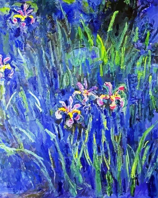 Claude Monet Irises paint by number