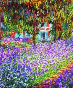 Claude Monet Lilac Irises Flowers paint by number