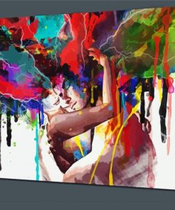 Colorful Abstract Couple paint by number
