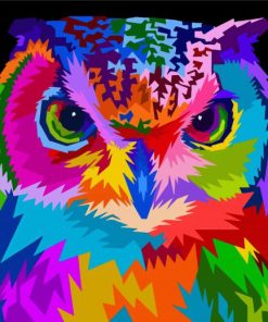 Colorful Manada Strix paint by numbers