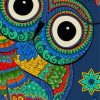 Colorful Mandala Bird Animal paint by numbers