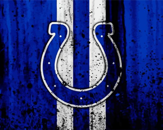 Colts Logo paint by number