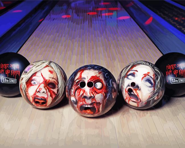 Cool Bowling Balls paint by number
