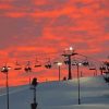 Cool Ski Resorts In Wisconsin Sunset paint by numbers