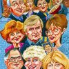 Coronation Street Caricature paint by numbers