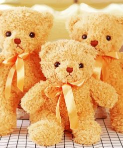 Cute Teddy Bear Toys paint by number