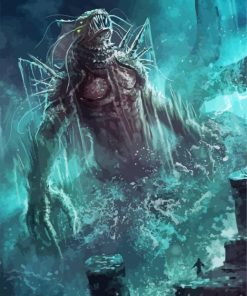 Dagon Monster paint by number