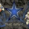 Dallas Cowboys Logo And Players paint by numbers