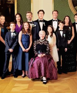Danish Royal Family paint by number