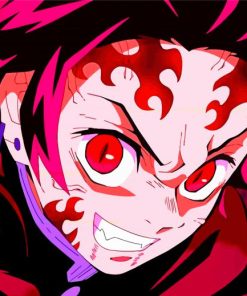 Demon Slayer Tanjiro paint by number