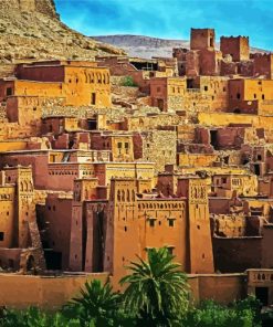 Desert Town In Morocco paint by numbers