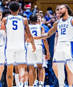 Duke Basketball Team paint by numbers