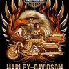 Eagle With Harley Davidson paint by numbers