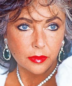 Old Elizabeth Taylor paint by numbers
