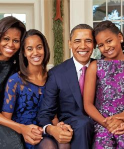 Family Of Barack Obama paint by number