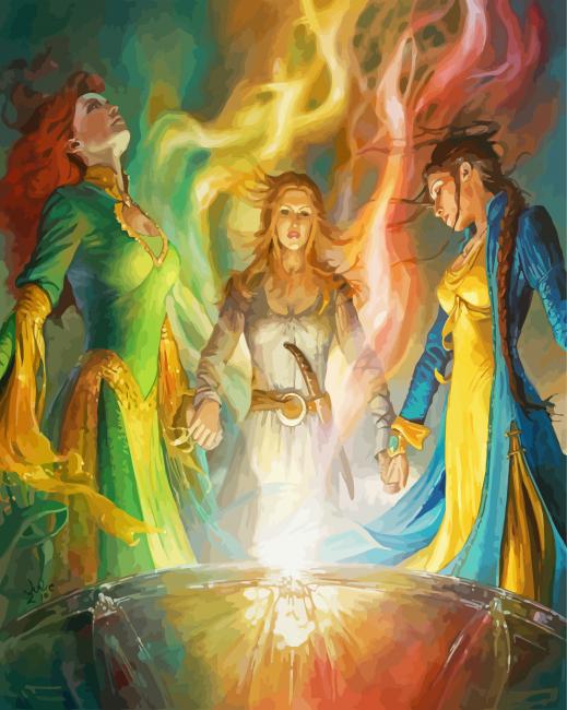 Aes Sedai Characters Art paint by numbers