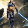 Female Jedi paint by number