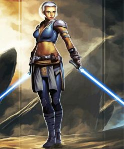 Female Jedi paint by number
