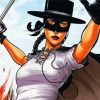 Female Zorro paint by number