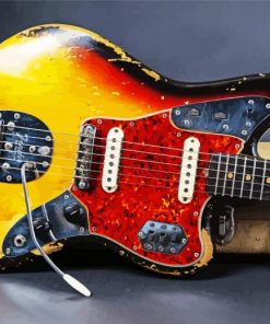 Fender Jaguar Guitar paint by number