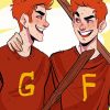 Fred Et George Weasley Art paint by numbers