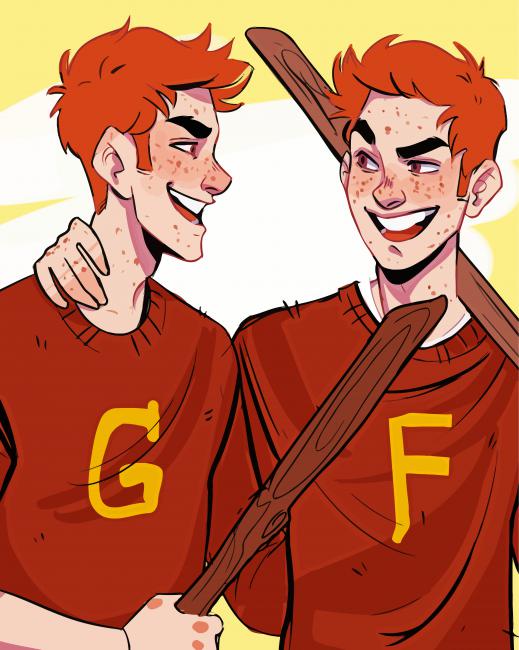 Fred Et George Weasley Art paint by numbers