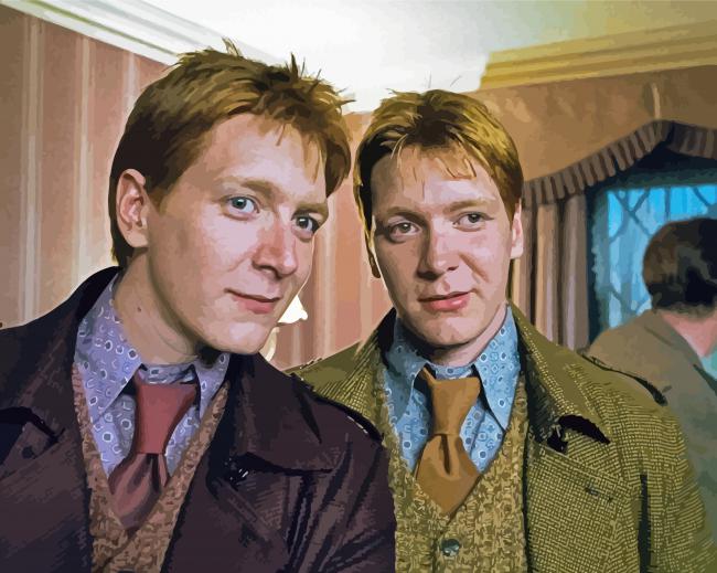 Fred Et George Weasley Movie Characters paint by numbers