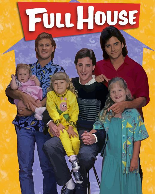 Full House Serie Poster paint by numbers