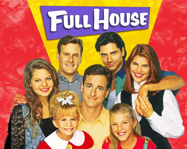Full House Poster paint by numbers